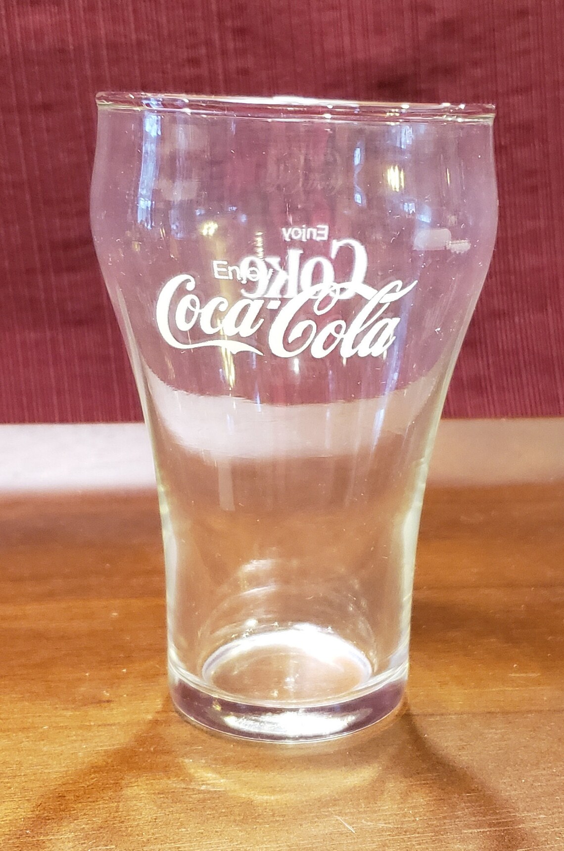 Vintage Pair of Soda Glasses Clear Glass With Coke Logo and 7 Etsy