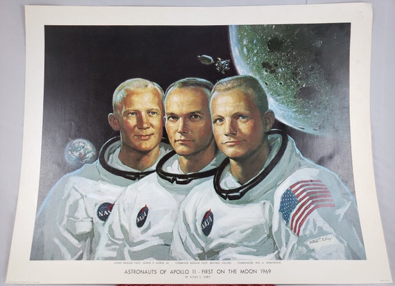 Vintage Astronauts of Apollo 11 First on the Moon 1969 - Etsy