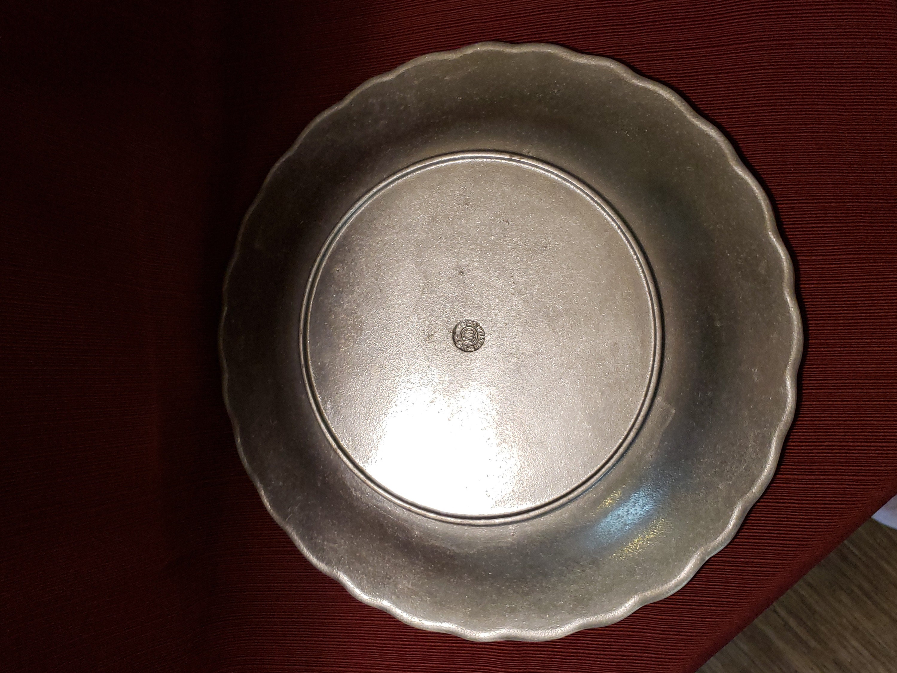 Vintage the Wilton Company Armetale Round Silver Color Metal Etsy