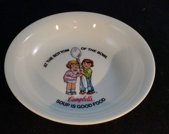 Vintage Campbell's Large Ceramic Soup Bowl , the Campbell Kids, Produced by Anchor Dinnerware, Made in Japan, #vintagecampbells