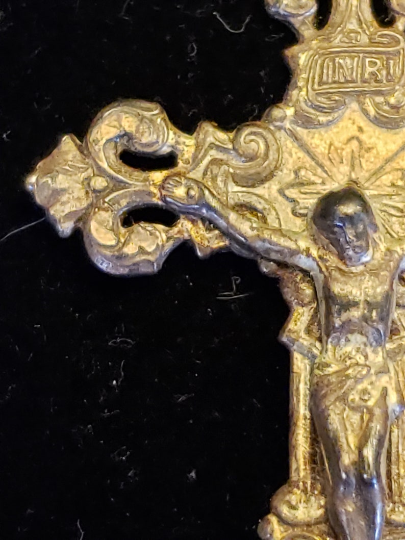 Vintage Sterling Chapel Crucifix/cross for Chain or Rosary Etsy