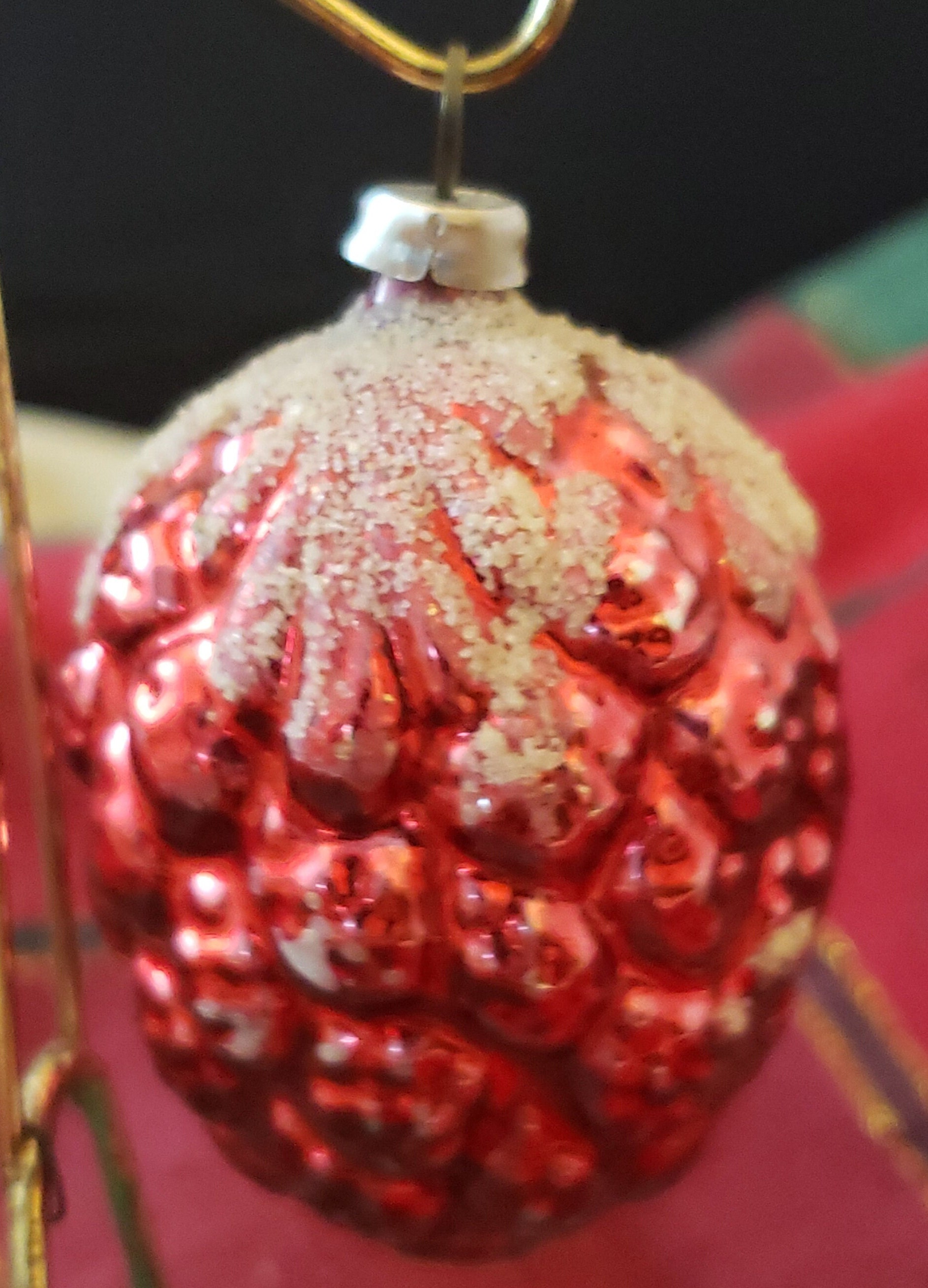 Vintage Decorative Breakable Ornaments in a Red Berry Shape Etsy