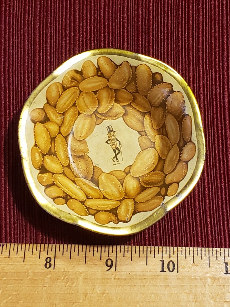 Vintage Pair of Mr. Peanut Metal Nut Serving Bowls With Eight Etsy