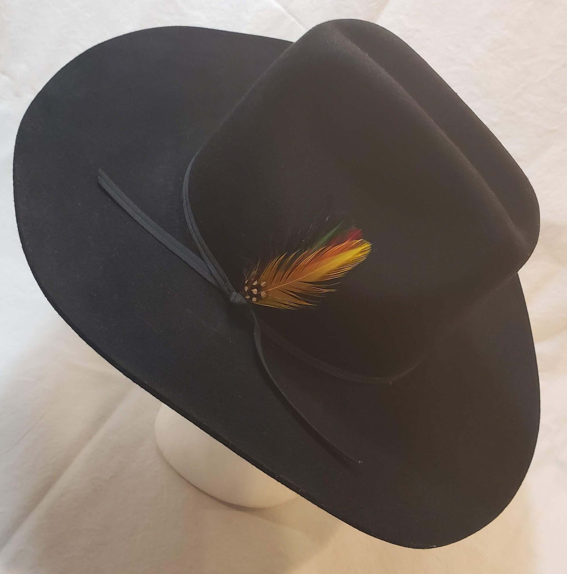 Vintage Stetson 4X Beaver Black Fur 
