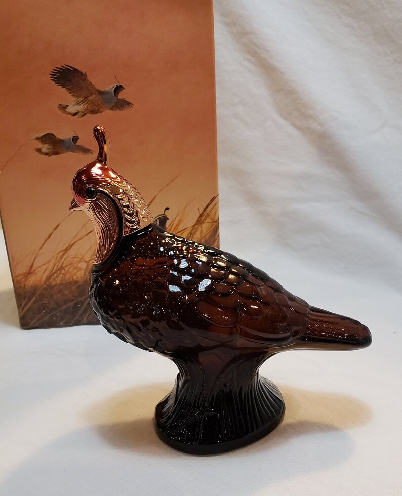 Vintage Avon Quail Decanter Wild Country Aftershave Original Etsy
