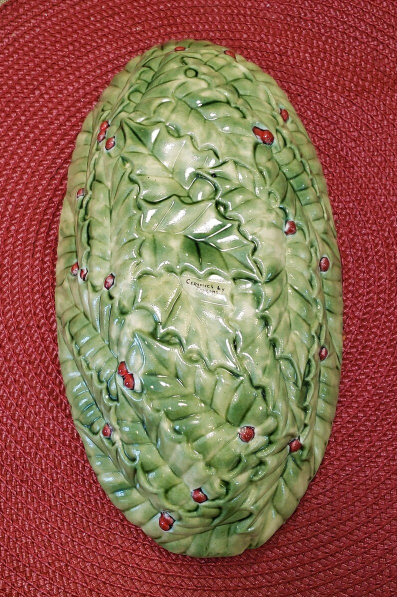 Vintage Ceramics by Pauline Hand Painted Christmas/winter Etsy