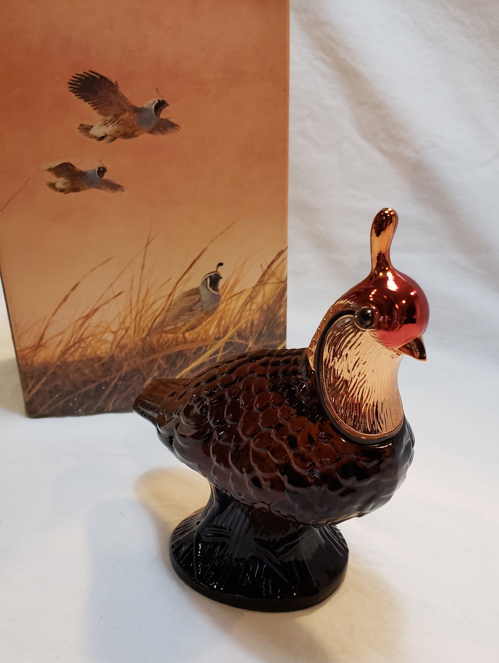 Vintage Avon Quail Decanter Wild Country Aftershave Original Etsy