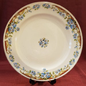Vintage Round Crooksville China Company Decaled Plate - Etsy