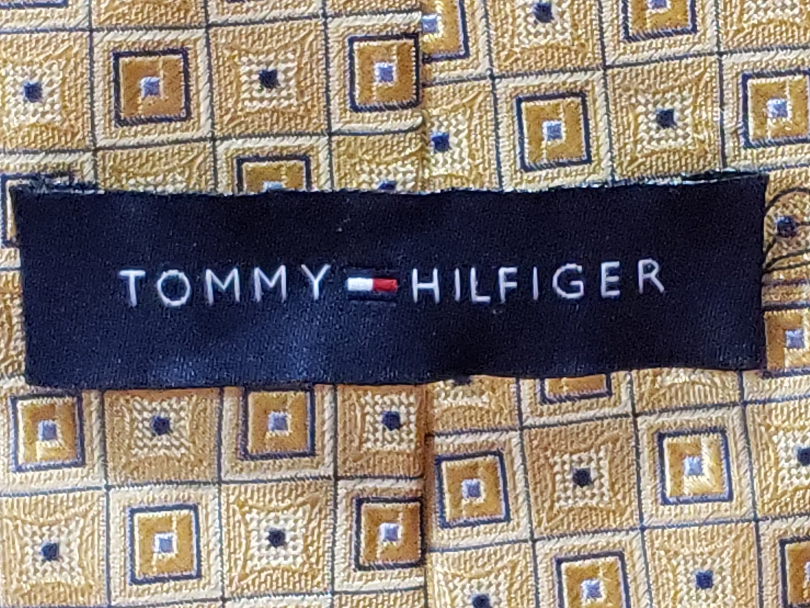 Vintage Tommy Hilfiger Necktie Featuring Blue White and Gold - Etsy