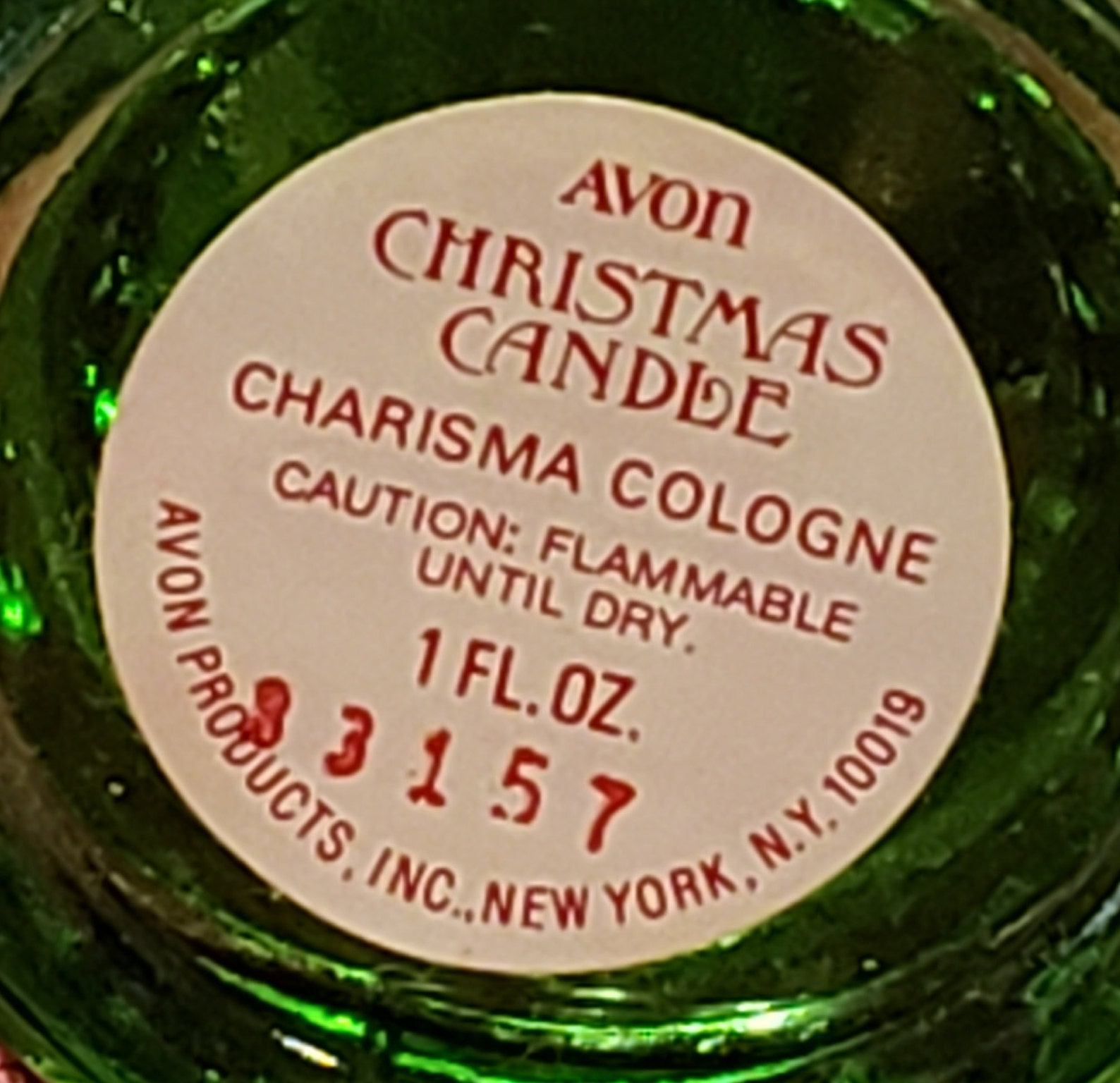 Vintage Avon Christmas Candle Charisma Cologne Avon Etsy