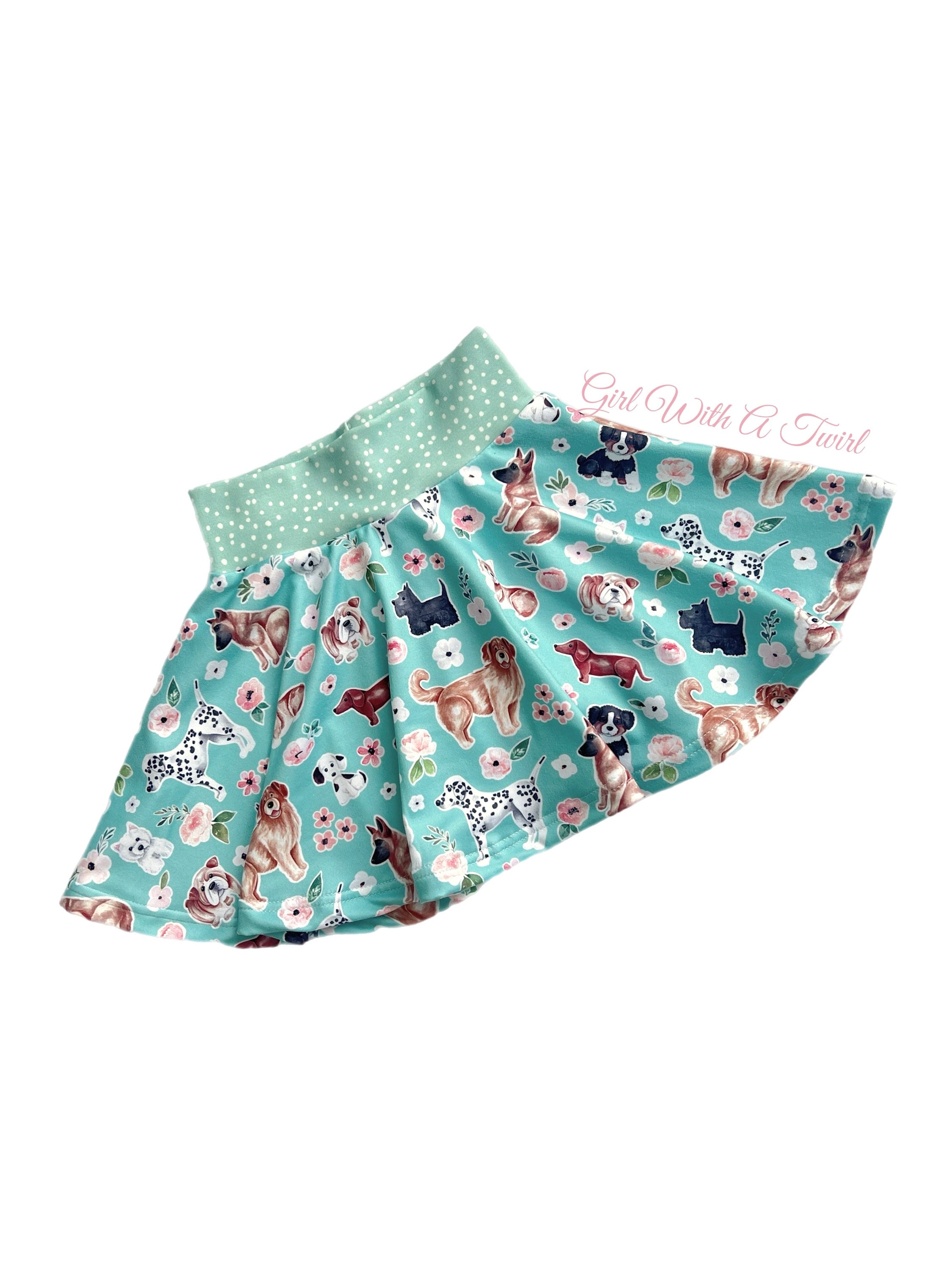 【Raucohouse】Puppy banding skirt ReBlue Polka Dot Skirt – Rebluelabel