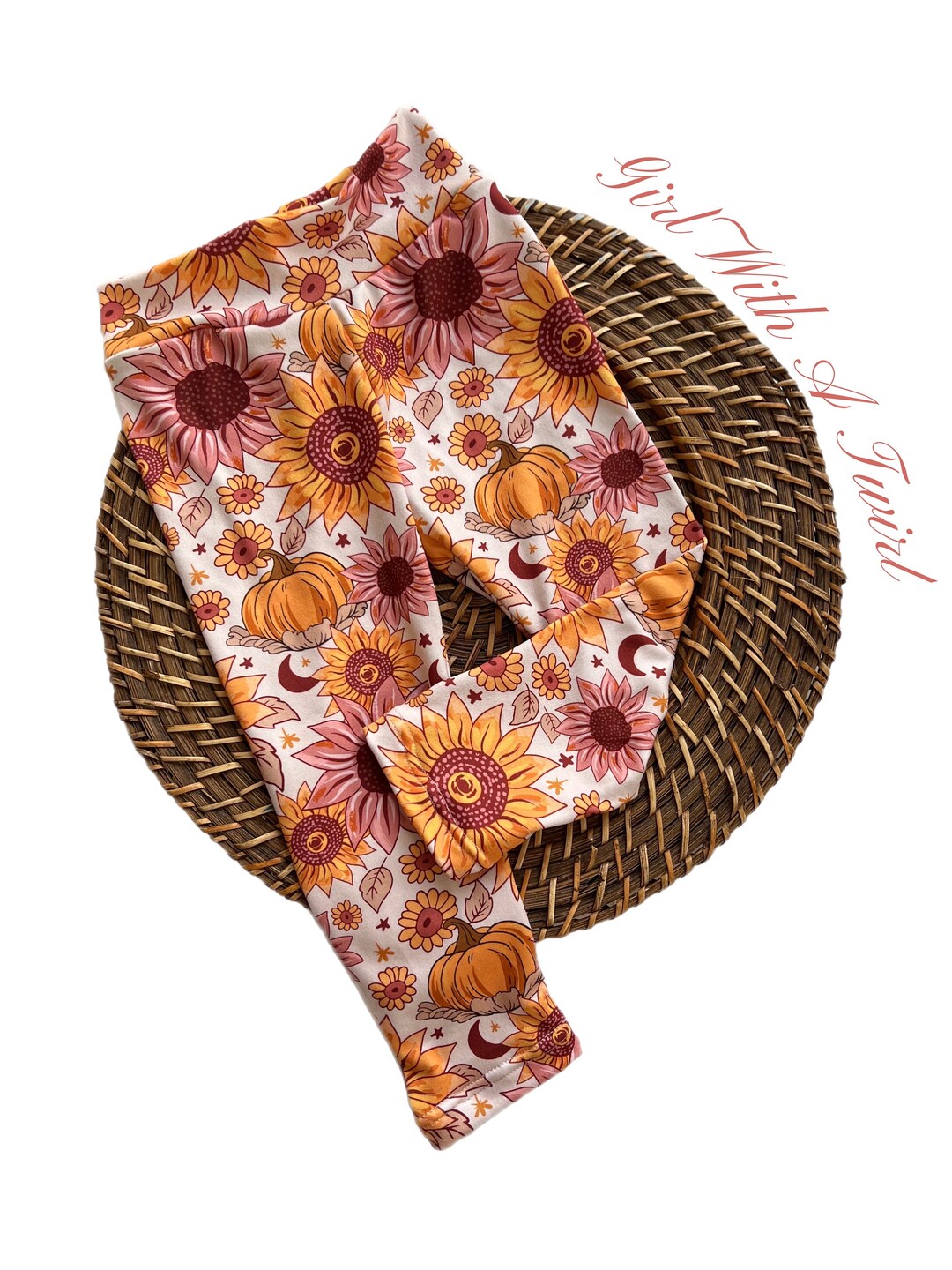 Baby Toddler Girl Fall Pumpkin Leggings Toddler Girl Clothes Etsy