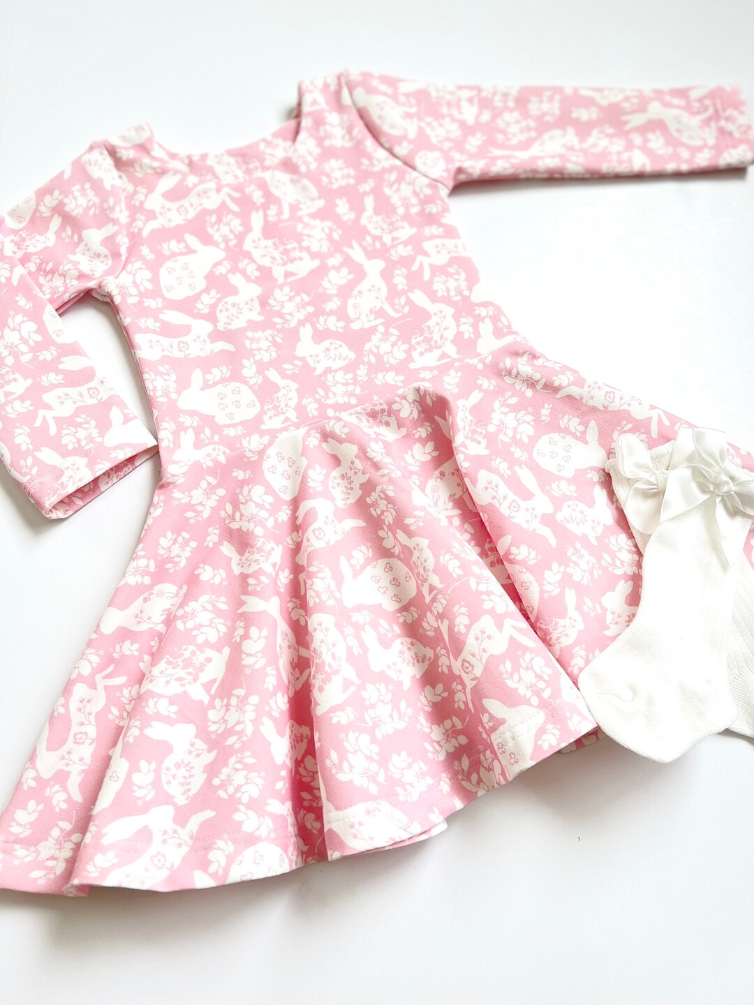 Toddler Girl Spring Bunnies Libby Dress