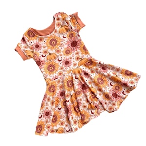 Autumn Pumpkin Dress, Baby Fall Dress, Pumpkin Dress, Toddler Dresses , Toddler Girls Fall Clothing, Boho Baby Dresses, Fall Baby Outfits
