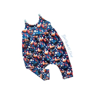Baby Girl Romper For Toddlers Chicken Farm Animal Outfit, Baby Shower Gift for Chicken Lover