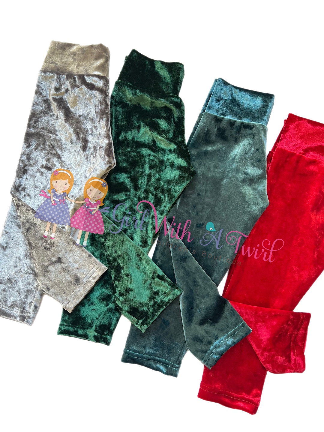 Baby Toddler Girls Velvet Leggings, Crushed Velvet Pants for Winter, Baby Girl Gifts, Toddler