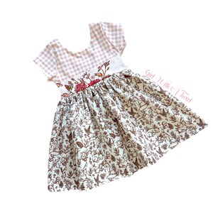 Spring Floral Twirl Dress for Girls, Coordinating Spring Dresses, Spring Sister Matching Dress, Girls Dresses, Twirl Dress, Spring Outfit
