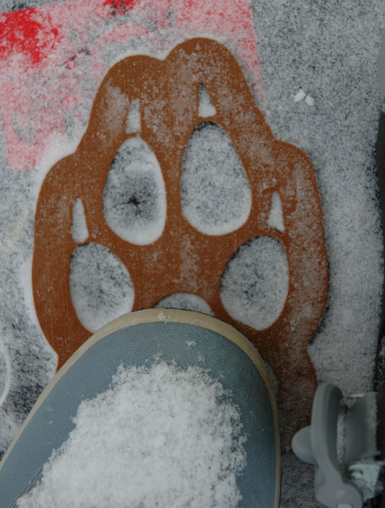 thumbnail image 2 of ToeJamR Lion PAW Snowboard Stomp Pad - Gray Traction Pad For Snowboard Bindings 2 of 14