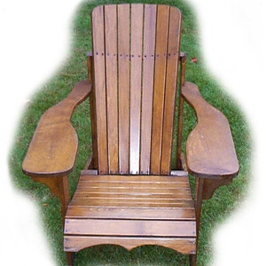 MC1 Muskoka/Adirondack Chair Plans & Full Size Patterns E-Size Printable PDF File with Vector files of parts for CNC Machines.