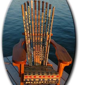 MC3 Muskoka / Adirondack Hockey Stick Chair Plans & Full Size Patterns PDF file. Etsy