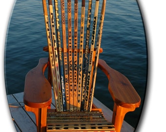 MC3 Muskoka / Adirondack Hockey Stick Chair Plans & Full Size Patterns PDF file. Etsy