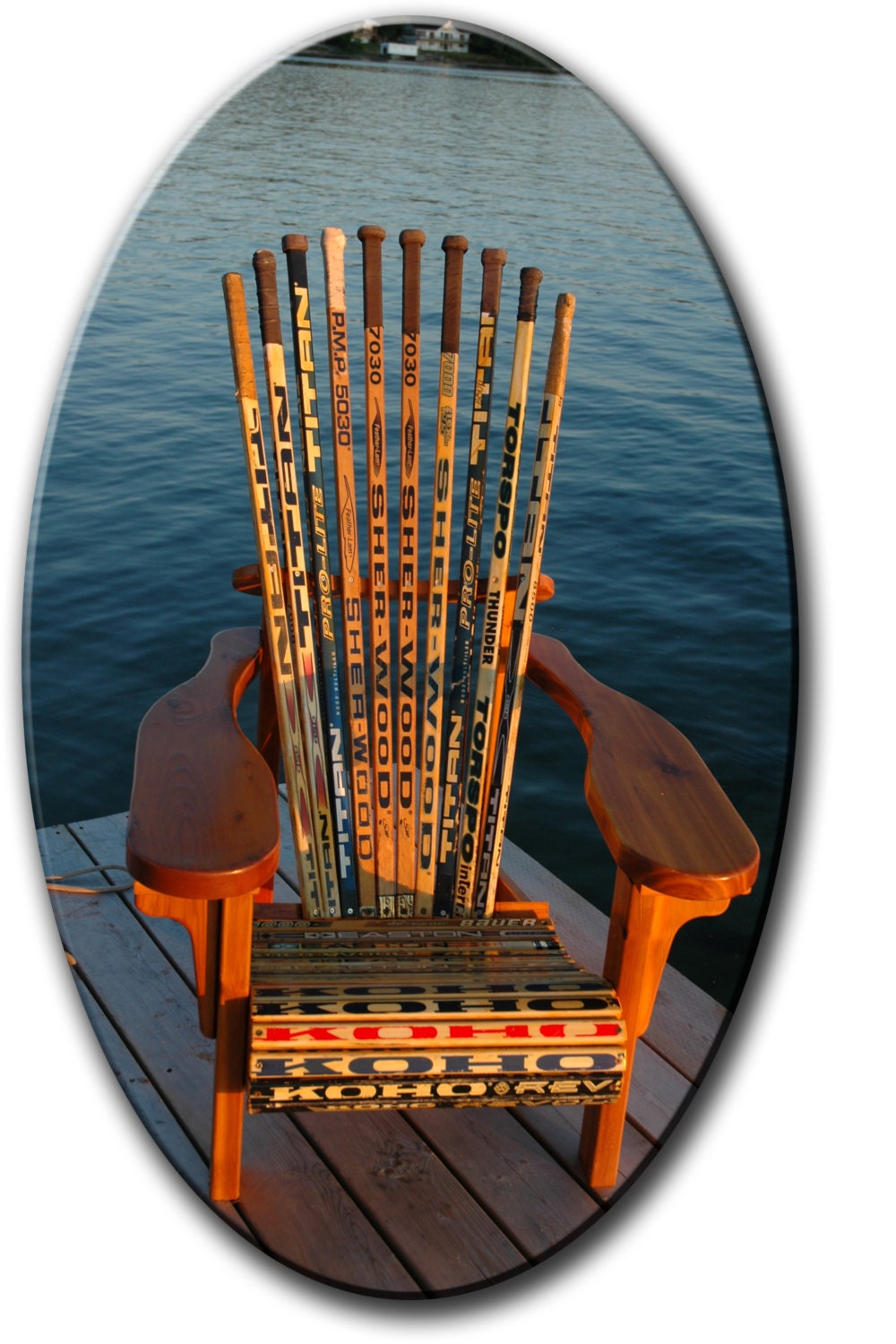 Mc3 Muskoka Adirondack Hockey Stick Chair Plans Full Size Patterns Pdf File Etsy