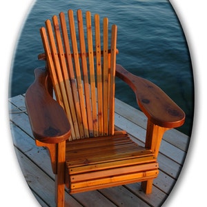 MC2 Muskoka Chair Adirondack Chair Plans and Full Size Patterns E Size Drawings PDF File. Etsy image 1