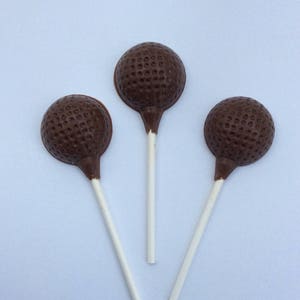 10 Chocolate golf ball pops chocolate golf ball lollipop