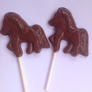 10 Chocolate Pony pops pony favors chocolate pony lollipop