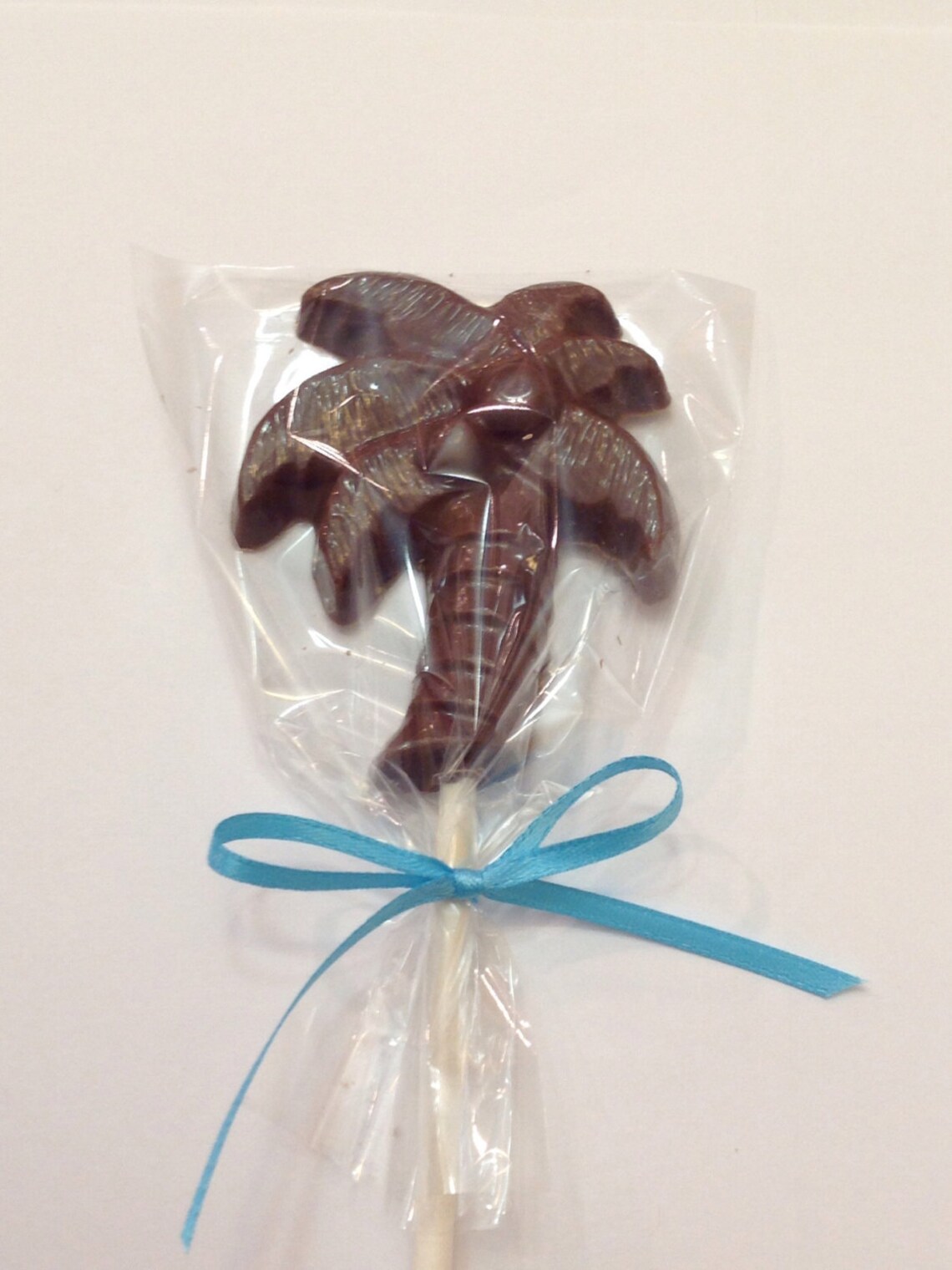 12 Chocolate Palm Tree Pops Palm Tree Favors Chocolate Palm Etsy