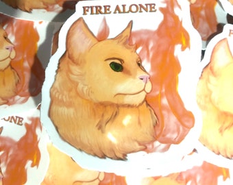 Fire Alone Warrior Cats Sticker