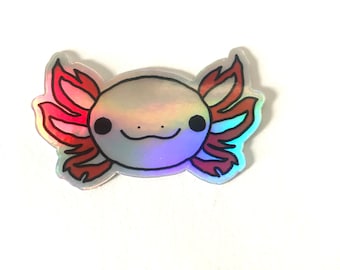 Axolotl Holographic Sticker