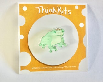 Rootin’ Tootin’ Cowboy Frog Pin