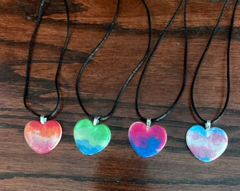 LGBT Pride Heart Necklaces