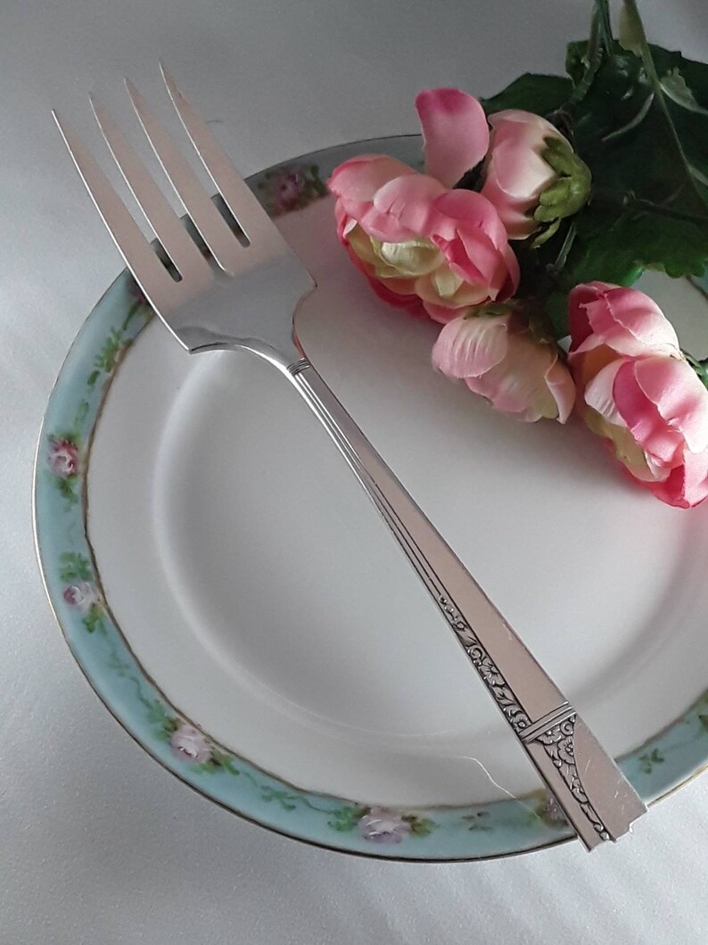 1937 CAPRICE Meat Fork Vintage Nobility Plate Silverplate Etsy