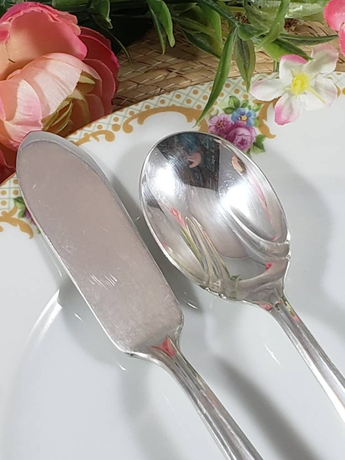 1941 ETERNALLY YOURS Master Butter Knife & Sugar Spoon 1847 Etsy