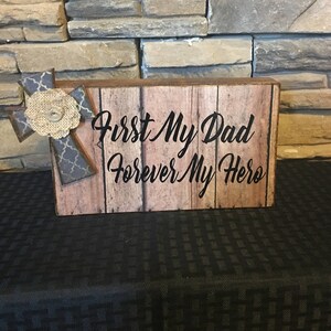 Christmas Gift for Dad, Custom Wood Block Memento, Step Dad Gift, Personalized Xmas Present for Him