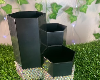 Black Bling Makeup Storage