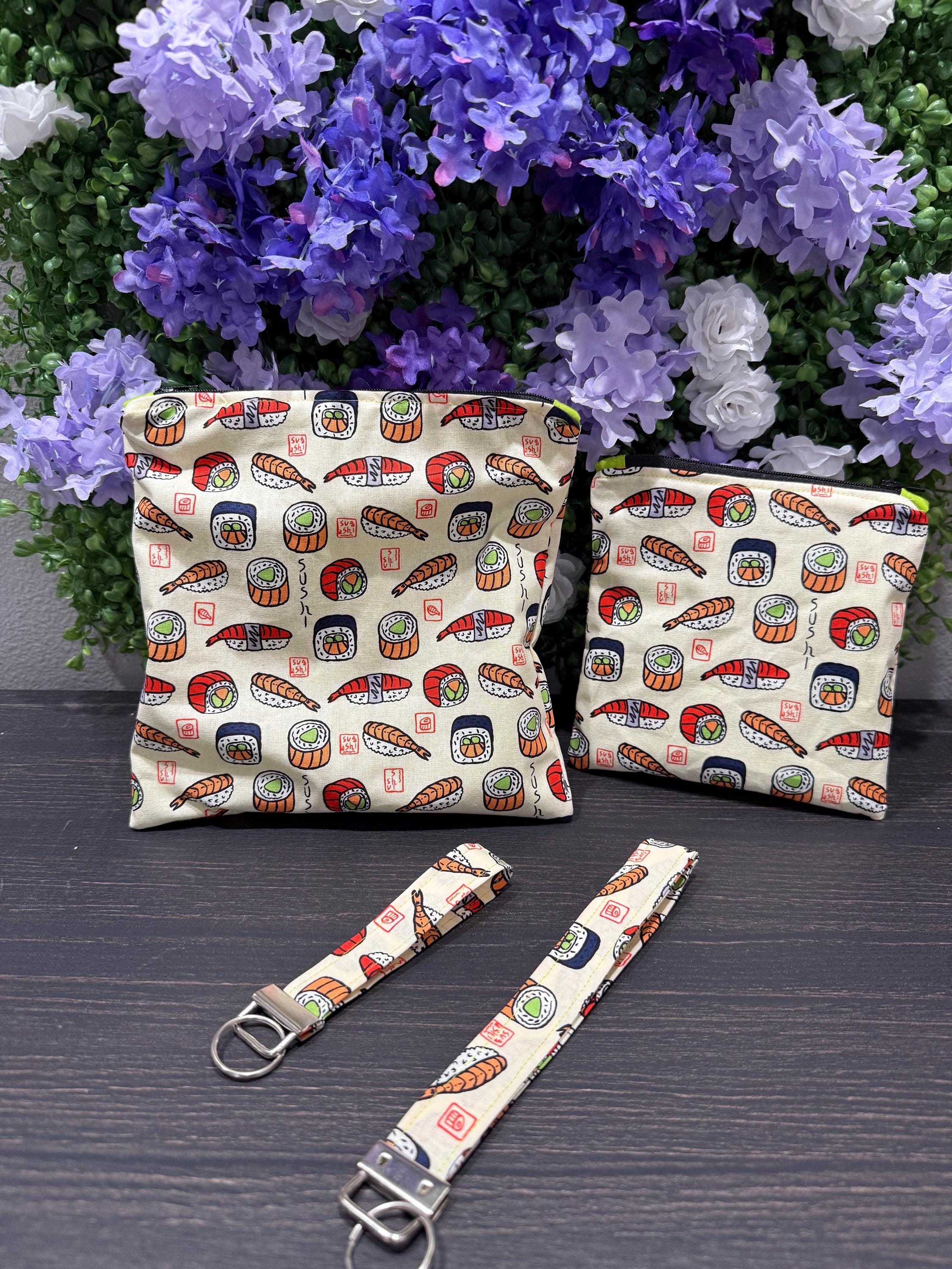 Sushi Zipper Bag and Lanyard - Etsy