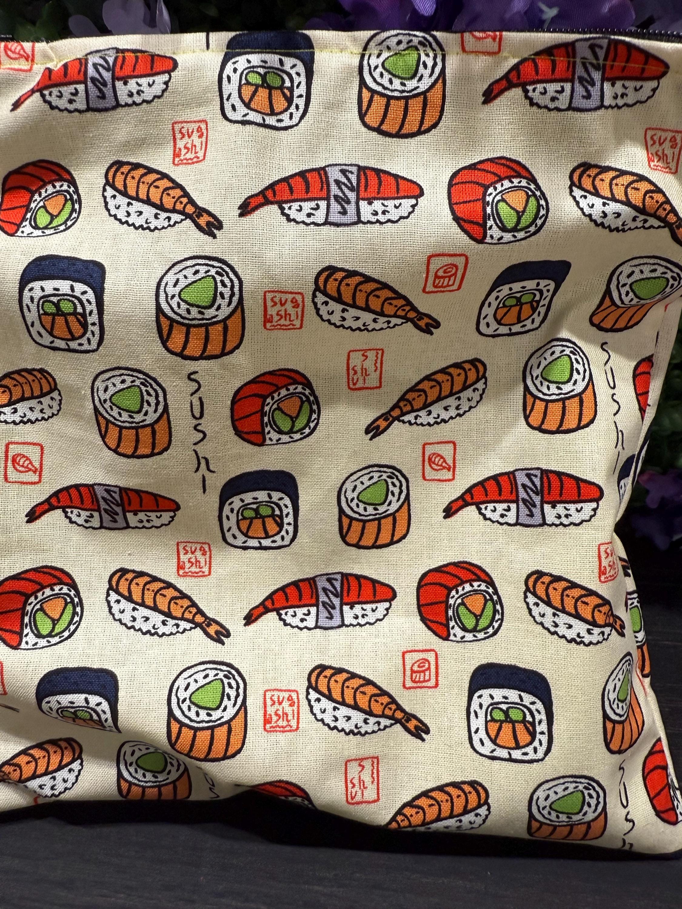 Sushi Zipper Bag and Lanyard - Etsy