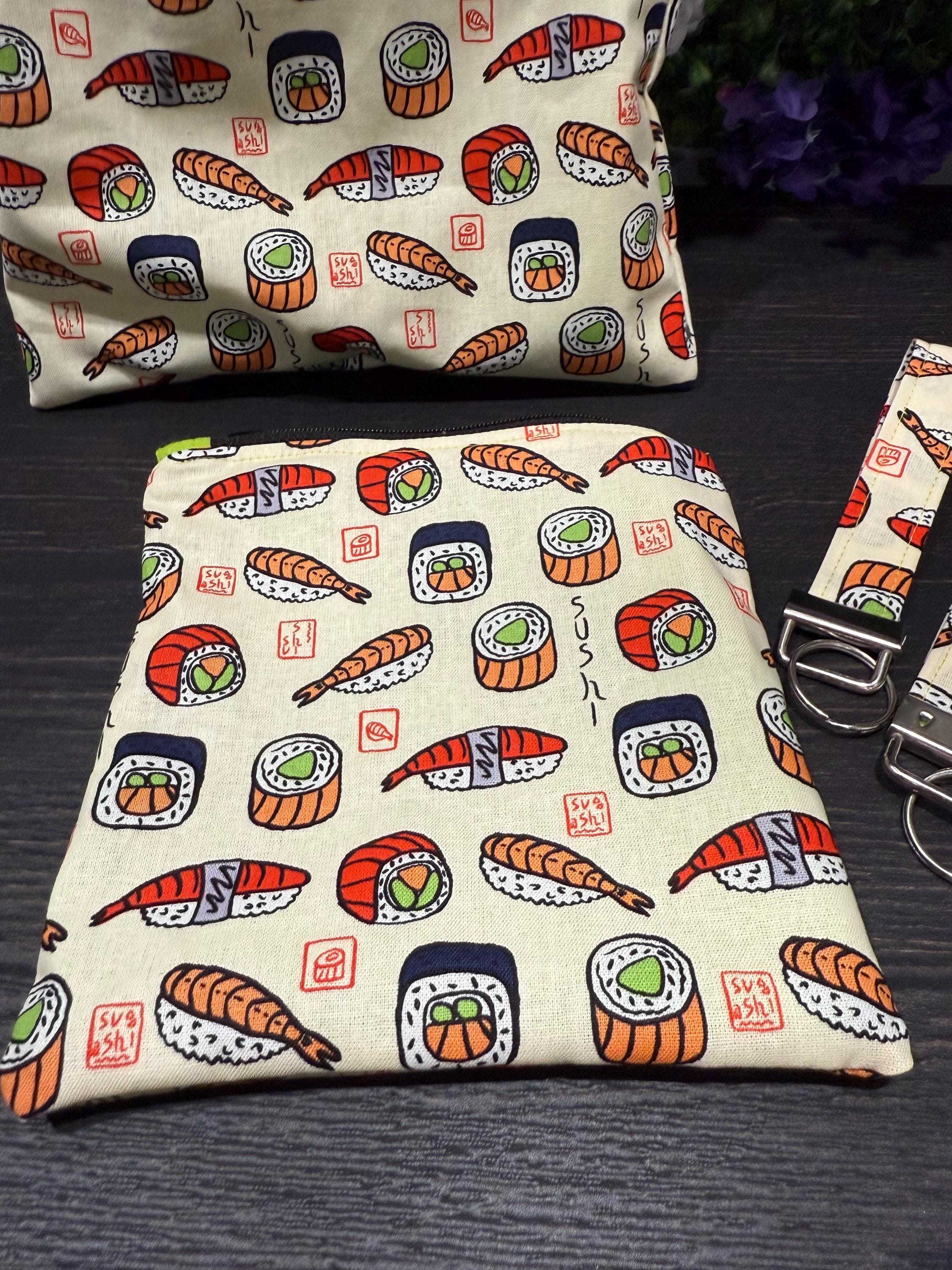 Sushi Zipper Bag and Lanyard - Etsy