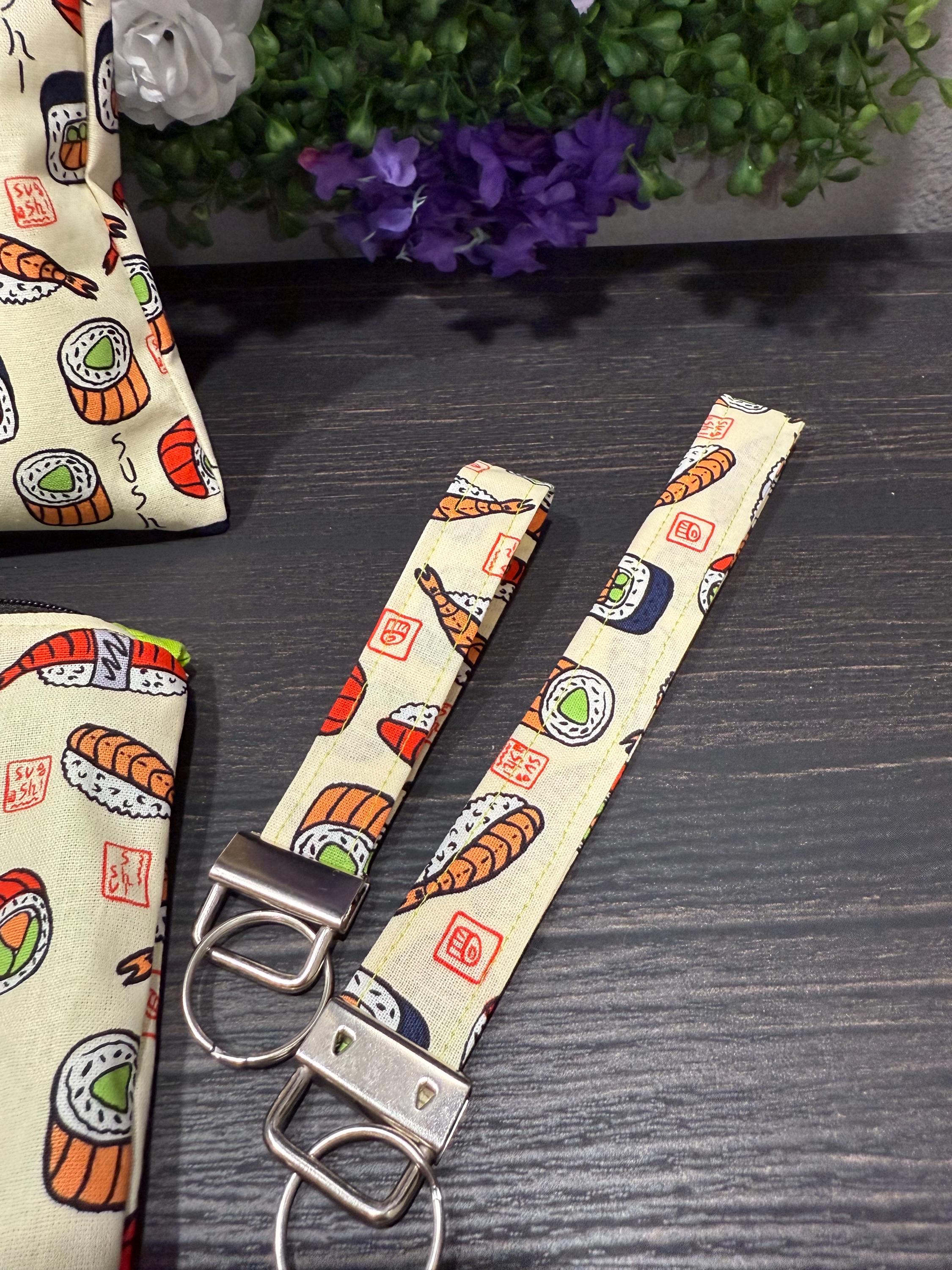 Sushi Zipper Bag and Lanyard - Etsy