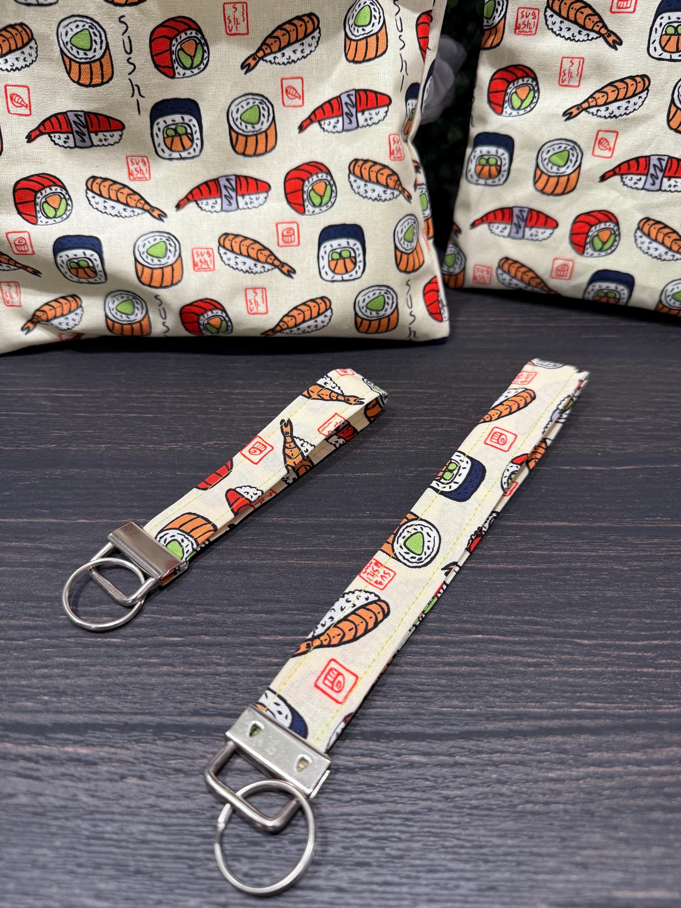 Sushi Zipper Bag and Lanyard - Etsy