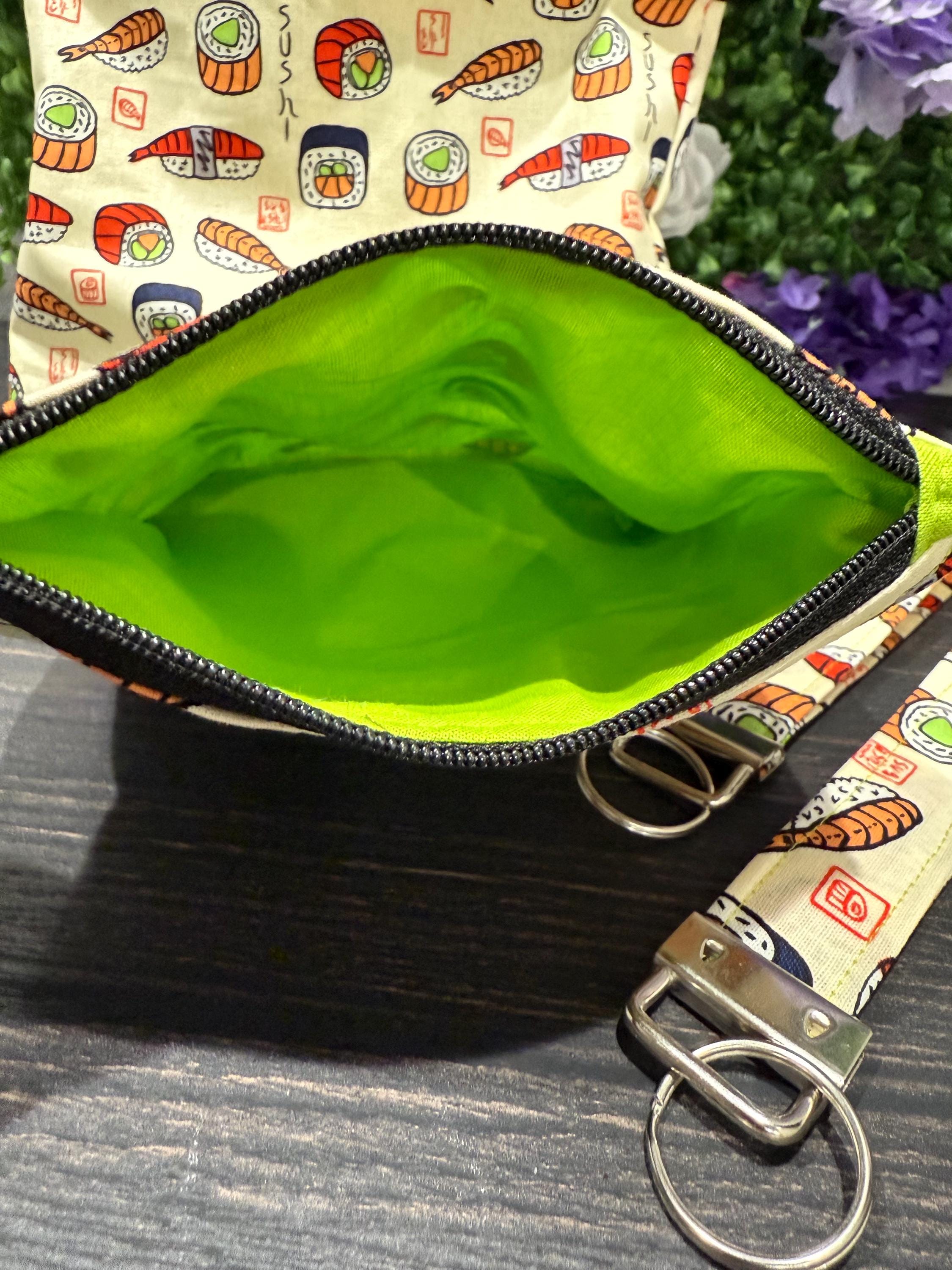 Sushi Zipper Bag and Lanyard - Etsy