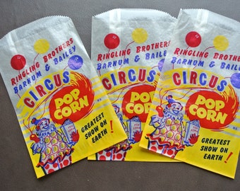 Popcorn Bag. Junk Journal Supply Vintage Style Popcorn Bags 25 Journal Decoration