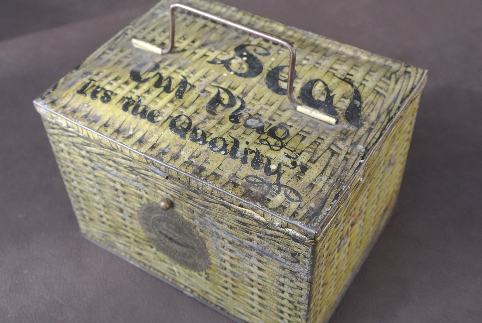 Tobacco Tin Patterson's Seal Cut Plug Metal Tin Hinged Etsy