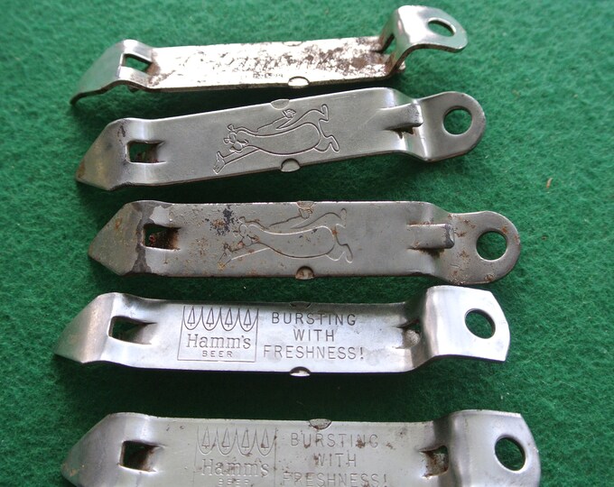 Vintage Hamm's Beer Can and Bottle Openers Set of 5 Etsy