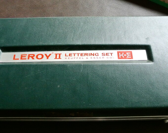 LEROY II Lettering Set Keuffel & Esser Co Hard Case