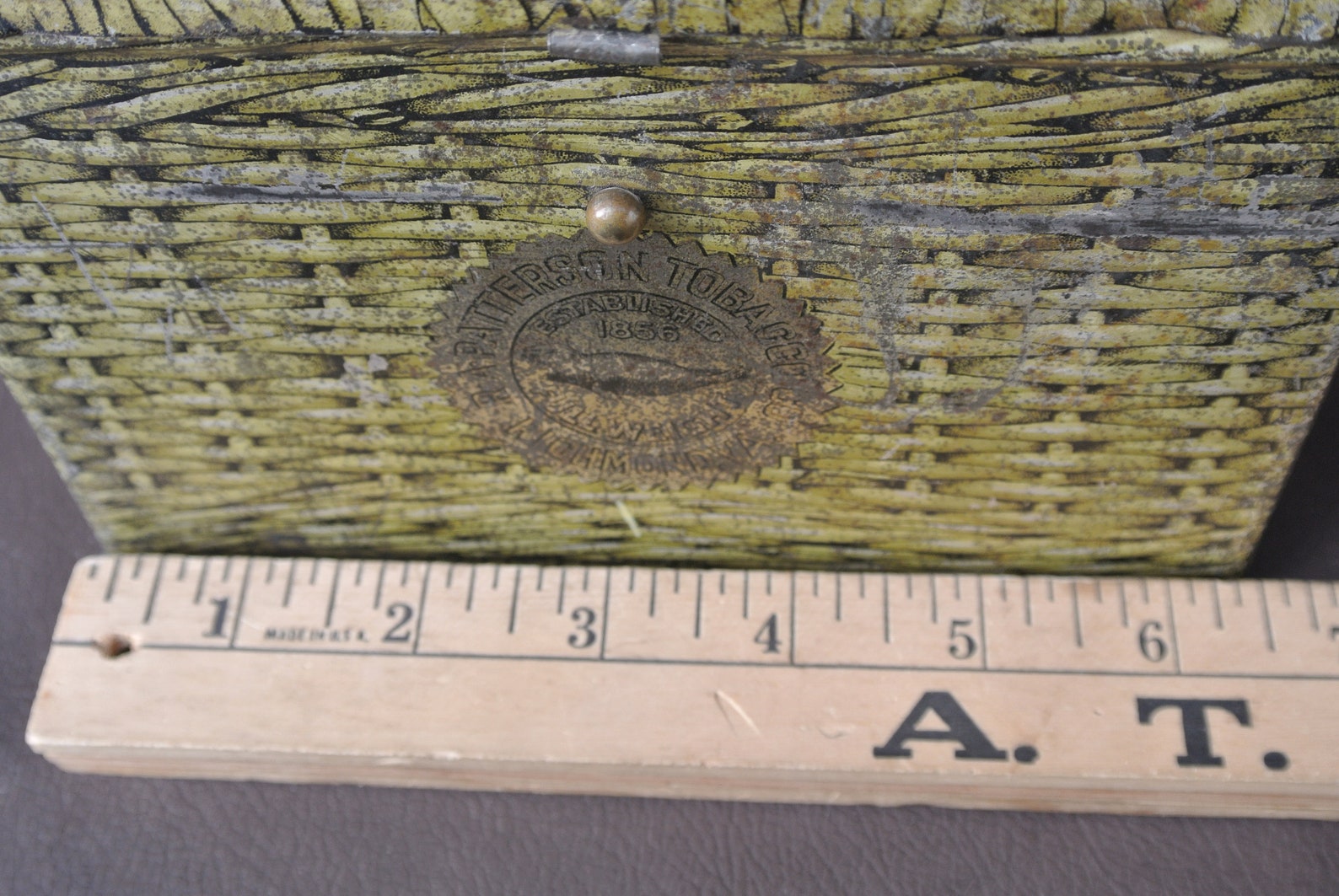 Tobacco Tin Patterson's Seal Cut Plug Metal Tin Hinged Etsy