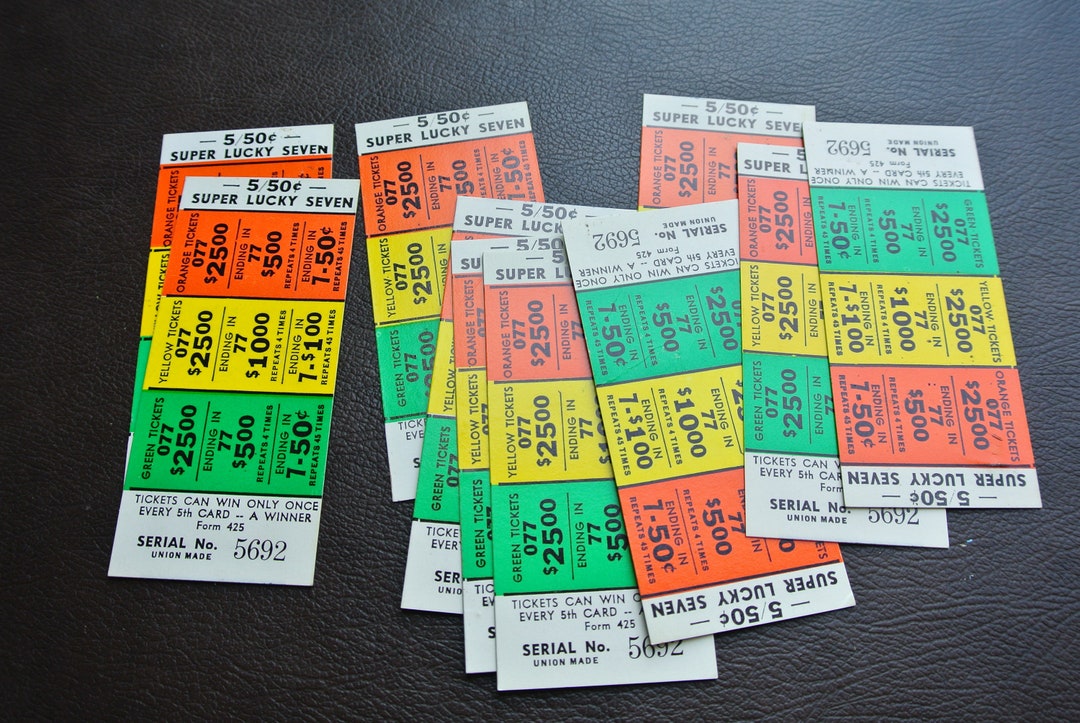Vintage Pull Tabs Retro Gambling Tabs Set of 10 Unused Pull Etsy